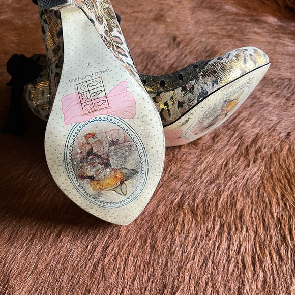 Irregular choice leopard heels size 7 - Picture 4 of 6